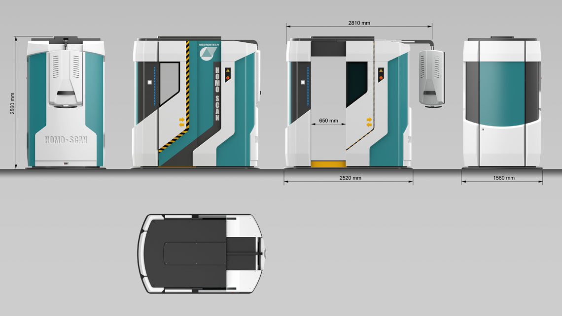 AMV Design Medrentech - homo scan X-ray body scanner